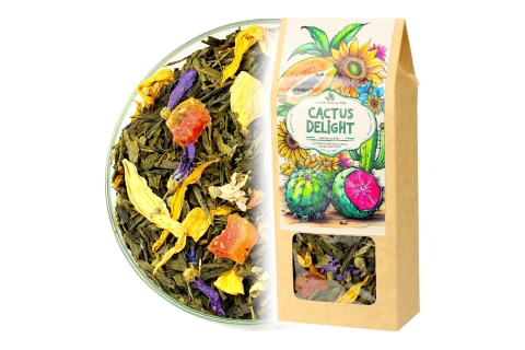 Herbata Zielona KAKTUSOWA ROZKOSZ (KT) (50g) Egzotyczna Oaza Smaku !